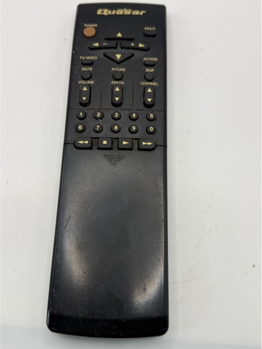 Quasar EUR51762 Remote Control - Vintage Black TV/VCR Combo tested working